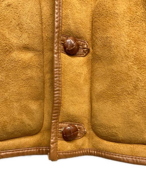 US SHEEPSKIN（USシープスキン）US SHEEPSKIN (USシープスキン) ムートンジャケット ブラウン サイズ:Mの古着・服飾アイテム