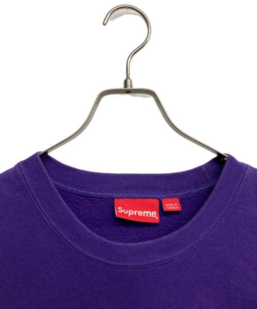 SUPREME（シュプリーム）Supreme (シュプリーム) STACKED CREWNECK パープル サイズ:XLの古着・服飾アイテム