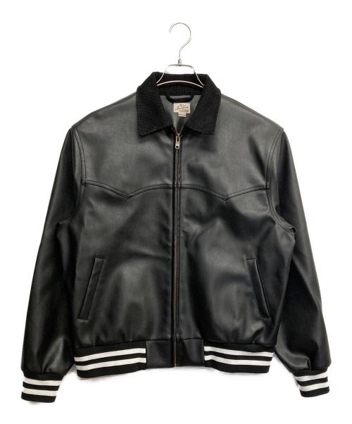 BACKERS（バッカーズ）BACKERS (バッカーズ) フェイクレザーハンティングジャケット ブラック サイズ:Mの古着・服飾アイテム