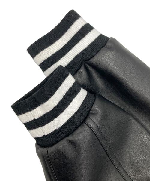 BACKERS（バッカーズ）BACKERS (バッカーズ) フェイクレザーハンティングジャケット ブラック サイズ:Mの古着・服飾アイテム