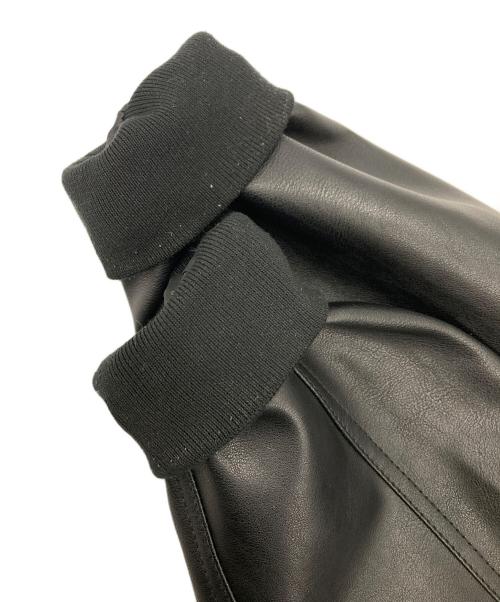 BACKERS（バッカーズ）BACKERS (バッカーズ) フェイクレザーハンティングジャケット ブラック サイズ:Mの古着・服飾アイテム