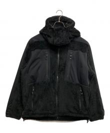 mout recon tailor（マウトリーコンテーラー）の古着「Recon Hight Loft Hoodieボアジャケット」｜ブラック