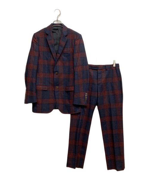 GUCCI（グッチ）GUCCI (グッチ) セットアップスーツ レッド×ネイビー サイズ:7-44Rの古着・服飾アイテム