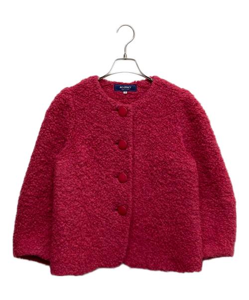 M'S GRACY（エムズグレイシー）M'S GRACY (エムズグレイシー) ノーカラージャケット ピンク サイズ:38の古着・服飾アイテム
