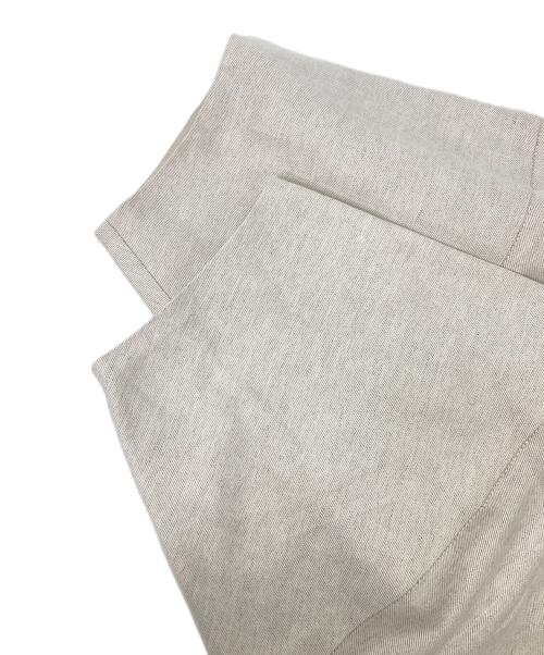 ANAYI（アナイ）ANAYI (アナイ) リネン混ノーカラージャケット ベージュ サイズ:38の古着・服飾アイテム