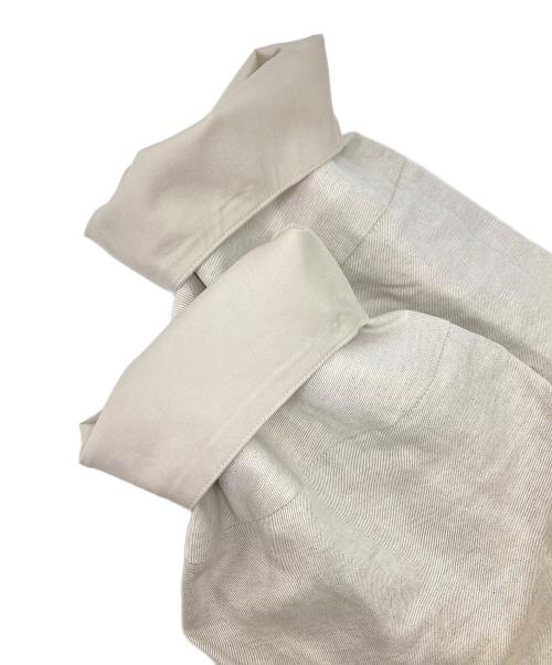ANAYI（アナイ）ANAYI (アナイ) リネン混ノーカラージャケット ベージュ サイズ:38の古着・服飾アイテム