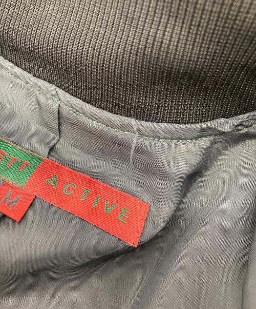 KATHARINE HAMNETT（キャサリンハムネット）KATHARINE HAMNETT (キャサリンハムネット) polyurethane bomber jacket ブルー サイズ:Mの古着・服飾アイテム