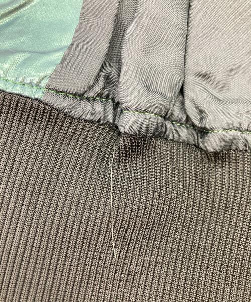 KATHARINE HAMNETT（キャサリンハムネット）KATHARINE HAMNETT (キャサリンハムネット) polyurethane bomber jacket ブルー サイズ:Mの古着・服飾アイテム