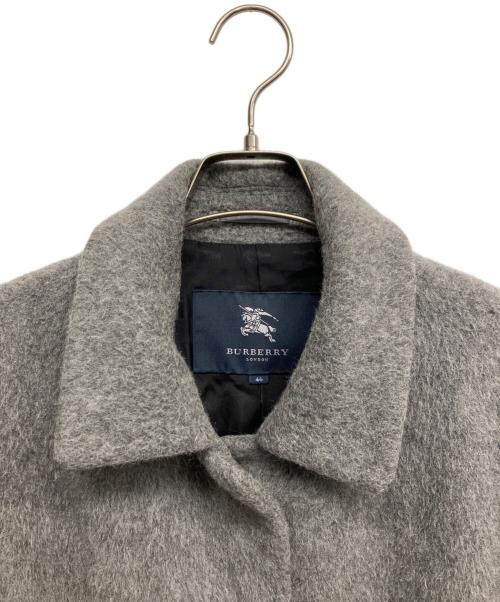 BURBERRY LONDON（バーバリーロンドン）BURBERRY LONDON (バーバリーロンドン) ウール比翼ステンカラーコート グレー サイズ:46の古着・服飾アイテム