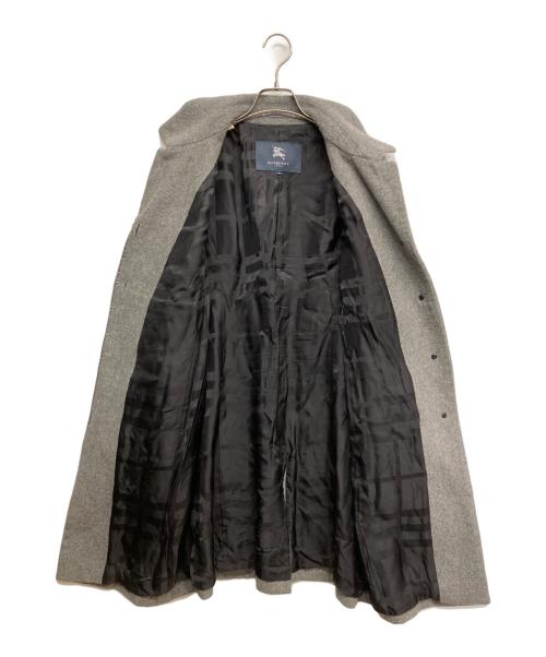 BURBERRY LONDON（バーバリーロンドン）BURBERRY LONDON (バーバリーロンドン) ウール比翼ステンカラーコート グレー サイズ:46の古着・服飾アイテム