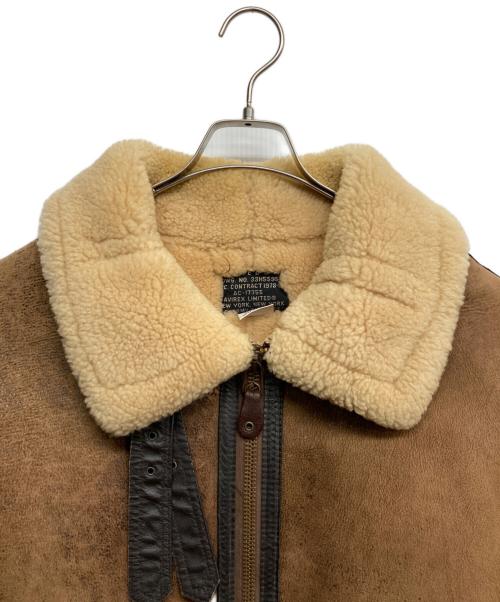 AVIREX（アヴィレックス）AVIREX (アヴィレックス) TYPE B-3 ムートンフライトジャケット ブラック サイズ:42の古着・服飾アイテム