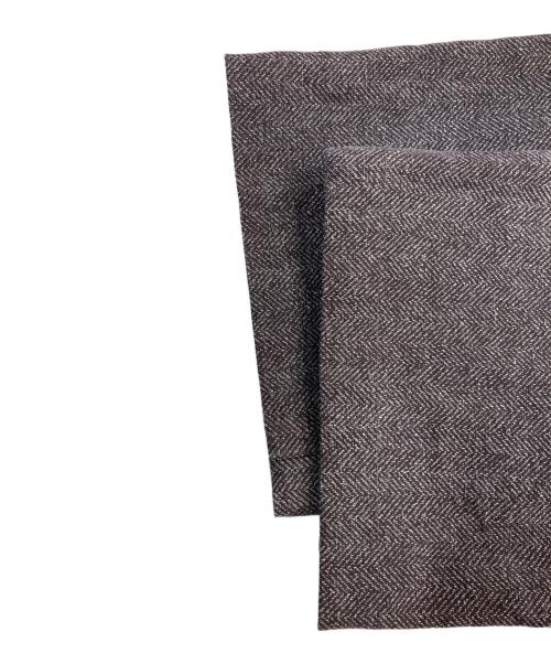 Heller's cafe（ヘラーズカフェ）HELLER'S CAFE (ヘラーズカフェ) ヘリンボーントラウザーパンツ グレー サイズ:34の古着・服飾アイテム