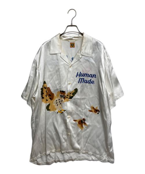 HUMAN MADE（ヒューマンメイド）HUMAN MADE (ヒューマンメイド) s/sレーヨンシャツ ホワイト サイズ:XXLの古着・服飾アイテム