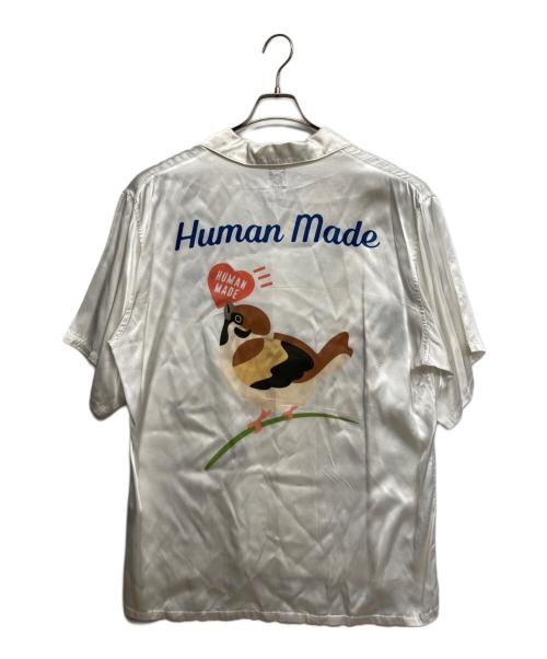HUMAN MADE（ヒューマンメイド）HUMAN MADE (ヒューマンメイド) s/sレーヨンシャツ ホワイト サイズ:XXLの古着・服飾アイテム