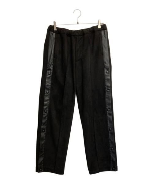 SASQUATCHfabrix.（サスクワッチファブリックス）SASQUATCHfabrix. (サスクワッチファブリックス) FAKE SUEDE TRAINING PANTS ブラック サイズ:Mの古着・服飾アイテム