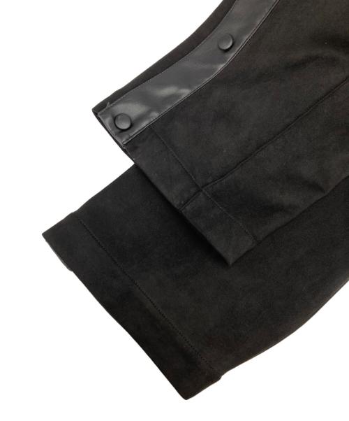 SASQUATCHfabrix.（サスクワッチファブリックス）SASQUATCHfabrix. (サスクワッチファブリックス) FAKE SUEDE TRAINING PANTS ブラック サイズ:Mの古着・服飾アイテム