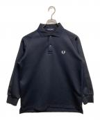 FRED PERRYフレッドペリー）の古着「TRICOT L/S PIQUE SHIRT」｜ネイビー