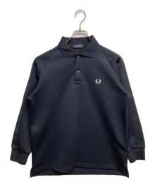 FRED PERRY（フレッドペリー）の古着「TRICOT L/S PIQUE SHIRT」｜ネイビー