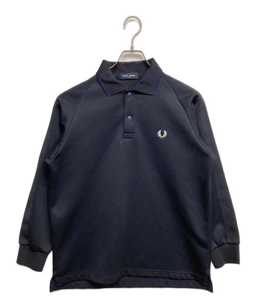 FRED PERRY（フレッドペリー）FRED PERRY (フレッドペリー) TRICOT L/S PIQUE SHIRT ネイビー サイズ:Mの古着・服飾アイテム
