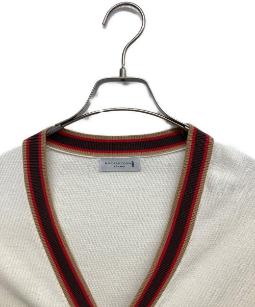 MACKINTOSH LONDON（マッキントッシュ ロンドン）MACKINTOSH LONDON (マッキントッシュ ロンドン) コットンカーディガン ベージュ サイズ:Lの古着・服飾アイテム