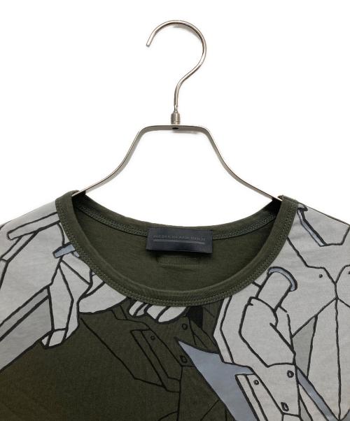 DIESEL Black Gold（ディーゼル ブラック ゴールド）DIESEL BLACK GOLD (ディーゼル ブラック ゴールド) プリントTシャツ グリーン サイズ:Sの古着・服飾アイテム