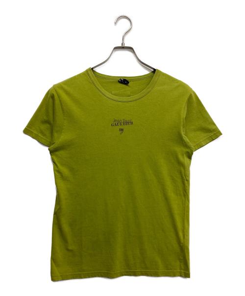 Jean Paul Gaultier homme（ジャンポールゴルチェオム）Jean Paul Gaultier homme (ジャンポールゴルチェオム) フロントロゴtシャツ グリーン サイズ:無しの古着・服飾アイテム