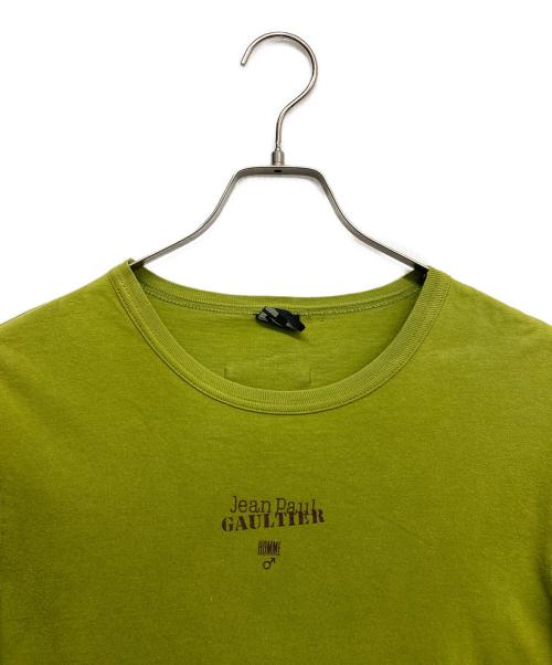 Jean Paul Gaultier homme（ジャンポールゴルチェオム）Jean Paul Gaultier homme (ジャンポールゴルチェオム) フロントロゴtシャツ グリーン サイズ:無しの古着・服飾アイテム