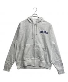 Champion（チャンピオン）の古着「リバースウィーブジップパーカー」｜グレー