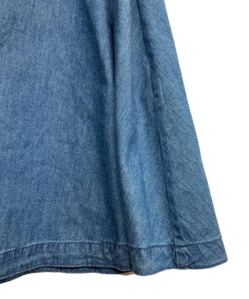 To b. by agnes b.（トゥービー バイ アニエスベー）To b. by agnes b. (トゥービー バイ アニエスベー) デニムフレアスカート ブルー サイズ:38の古着・服飾アイテム