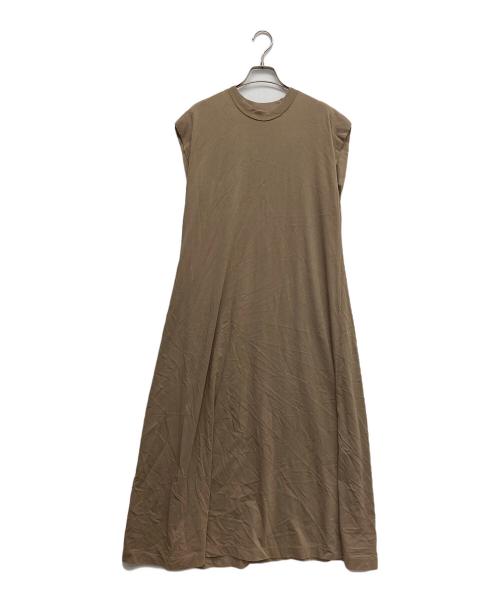 MACPHEE（マカフィー）MACPHEE (マカフィー) フレンチスリーブワンピース ブラウン サイズ:36の古着・服飾アイテム