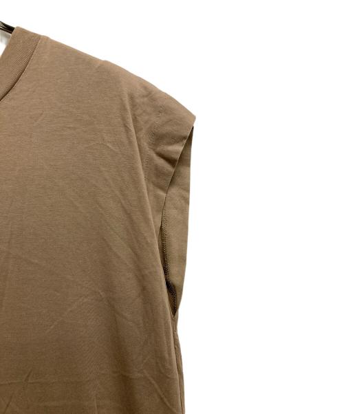 MACPHEE（マカフィー）MACPHEE (マカフィー) フレンチスリーブワンピース ブラウン サイズ:36の古着・服飾アイテム