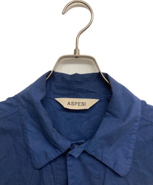 ASPESI（アスペジ）ASPESI (アスペジ) トラッカースナップシャツ ブルー サイズ:Lの古着・服飾アイテム