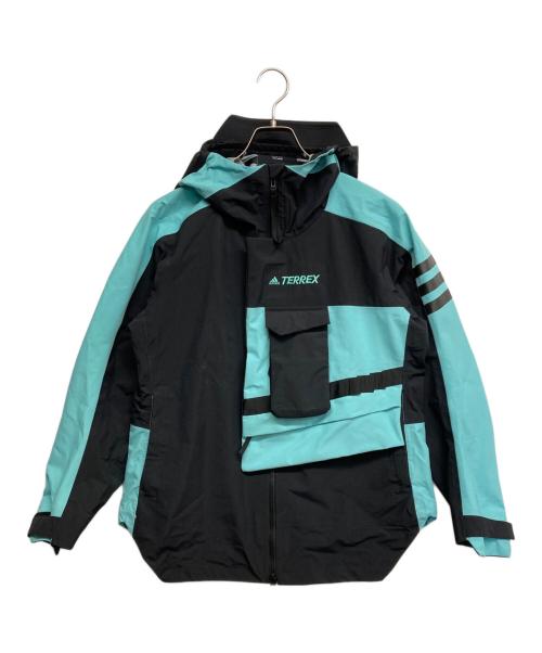 adidas（アディダス）adidas (アディダス) Terrex Xploric Rain Jacket ブルー サイズ:Mの古着・服飾アイテム