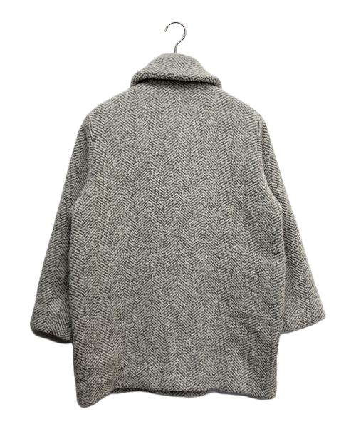 Comptoir des Cotonniers（コントワー・デ・コトニエ）Comptoir des Cotonniers (コントワー・デ・コトニエ) ウールツイードミドルコート ホワイト サイズ:9の古着・服飾アイテム