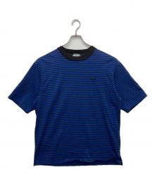 LACOSTE（ラコステ）の古着「ボーダーTシャツ」｜ブルー