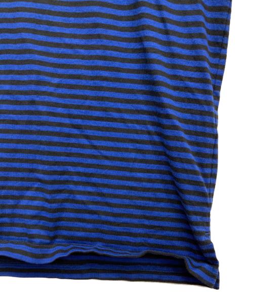 LACOSTE（ラコステ）LACOSTE (ラコステ) ボーダーTシャツ ブルー サイズ:Mの古着・服飾アイテム