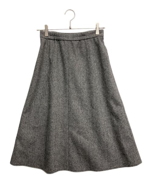 COUP DE CHANCE（クードシャンス）COUP DE CHANCE (クードシャンス) ラメ混ツイードフレアースカート グレー サイズ:36の古着・服飾アイテム