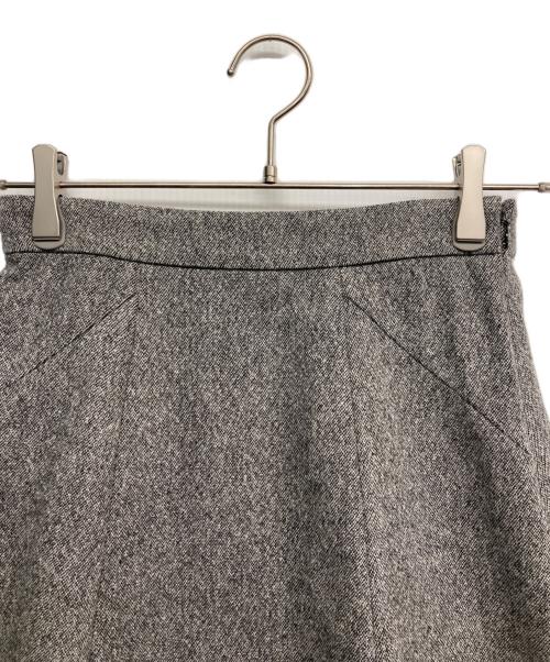 COUP DE CHANCE（クードシャンス）COUP DE CHANCE (クードシャンス) ラメ混ツイードフレアースカート グレー サイズ:36の古着・服飾アイテム