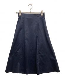COUP DE CHANCE（クードシャンス）の古着「スェード調フレアースカート」｜ネイビー