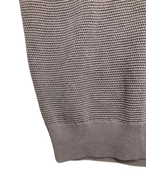 UNITED ARROWS（ユナイテッドアローズ）UNITED ARROWS (ユナイテッドアローズ) バーズアイ ニット ポロシャツ グレー サイズ:S 未使用品の古着・服飾アイテム