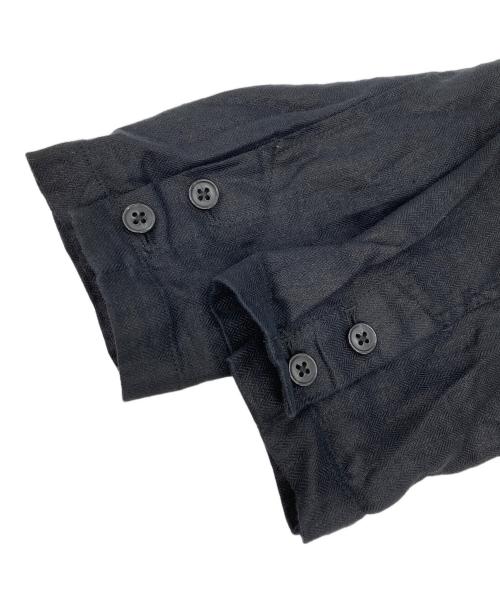 KAGURE（カグレ）kagure (カグレ) リネンテーラードジャケット ブラック サイズ:Mの古着・服飾アイテム
