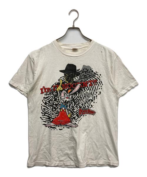 MADONNA（マドンナ）MADONNA (マドンナ) ROGER RABBITプリントTシャツ ホワイト サイズ:Lの古着・服飾アイテム