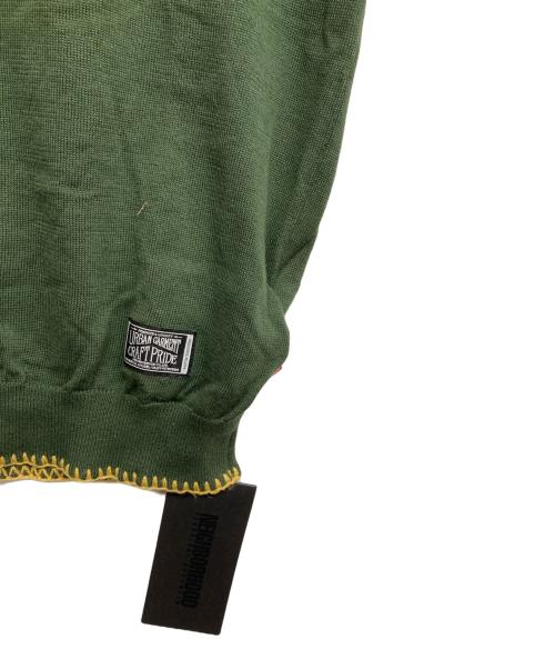 NEIGHBORHOOD（ネイバーフッド）NEIGHBORHOOD (ネイバーフッド) Vネックニット グリーン サイズ:M 未使用品の古着・服飾アイテム