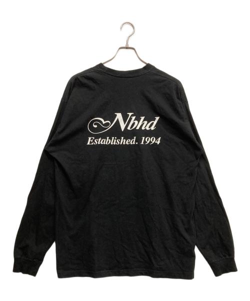 NEIGHBORHOOD（ネイバーフッド）NEIGHBORHOOD (ネイバーフッド) プリント長袖Tシャツ ブラック サイズ:XLの古着・服飾アイテム