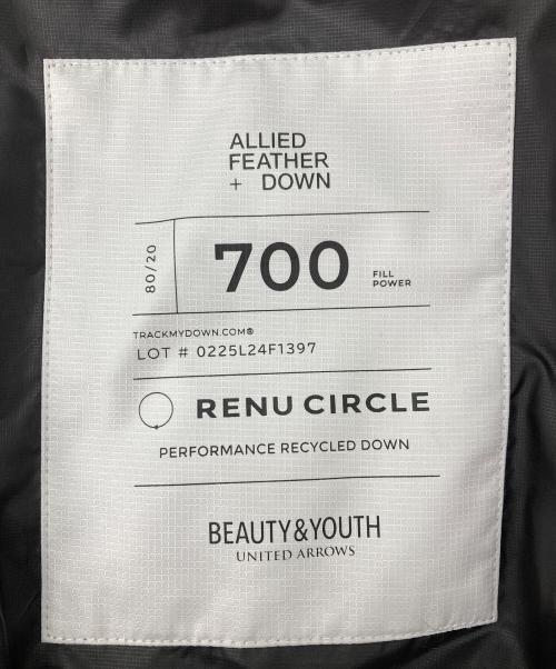 BEAUTY&YOUTH（ビューティーアンドユース）BEAUTY&YOUTH (ビューティーアンドユース) スタンドカラーダウンジャケット ブラック サイズ:Mの古着・服飾アイテム