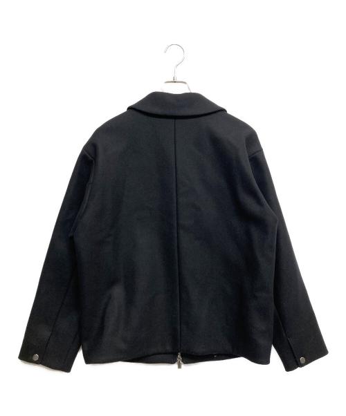 PUBLIC TOKYO（パブリックトウキョウ）PUBLIC TOKYO (パブリックトウキョウ) Super140s メルトン ショートジップブルゾン ブラック サイズ:1の古着・服飾アイテム