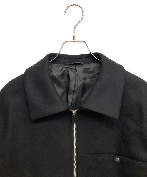 PUBLIC TOKYO（パブリックトウキョウ）PUBLIC TOKYO (パブリックトウキョウ) Super140s メルトン ショートジップブルゾン ブラック サイズ:1の古着・服飾アイテム