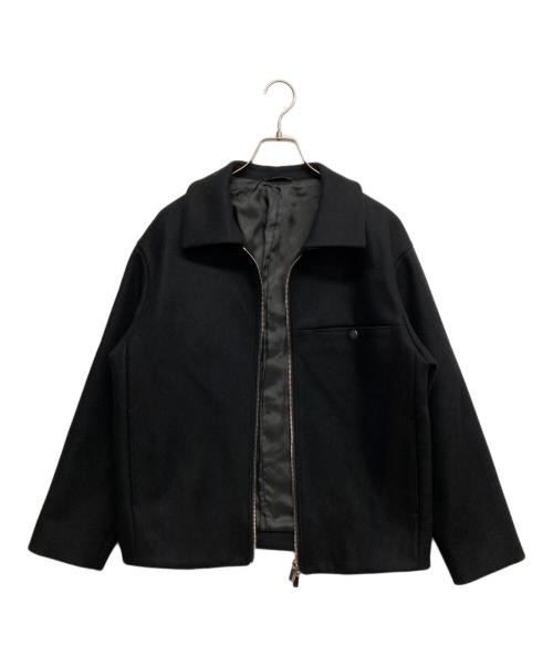PUBLIC TOKYO（パブリックトウキョウ）PUBLIC TOKYO (パブリックトウキョウ) Super140s メルトン ショートジップブルゾン ブラック サイズ:1の古着・服飾アイテム