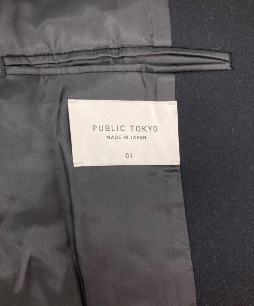 PUBLIC TOKYO（パブリックトウキョウ）PUBLIC TOKYO (パブリックトウキョウ) Super140s メルトン ショートジップブルゾン ブラック サイズ:1の古着・服飾アイテム