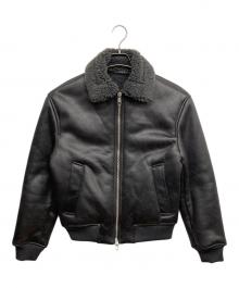 ZARA（ザラ）の古着「フェイクムートンジャケット」｜ブラック